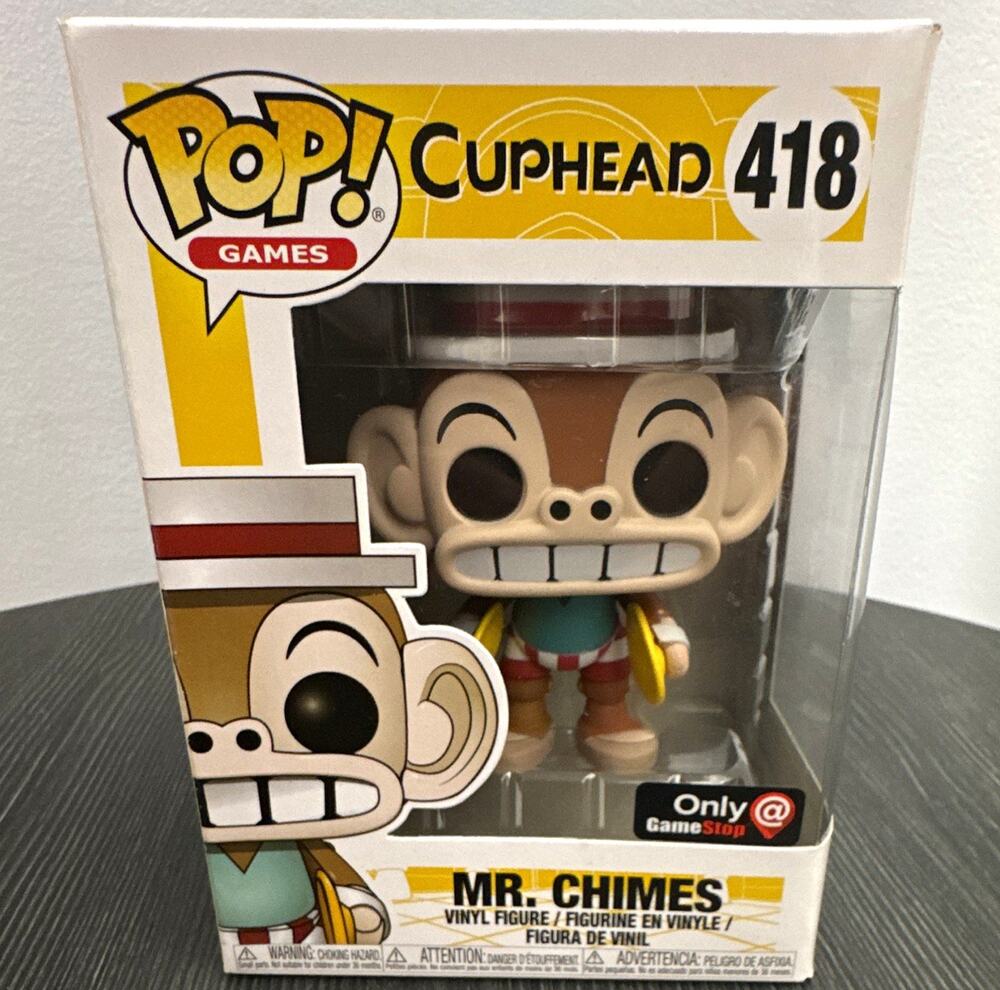 Funko Pop! Games Cuphead Mr. Chimes #418 Vinyl Figure Exclusive 2018
